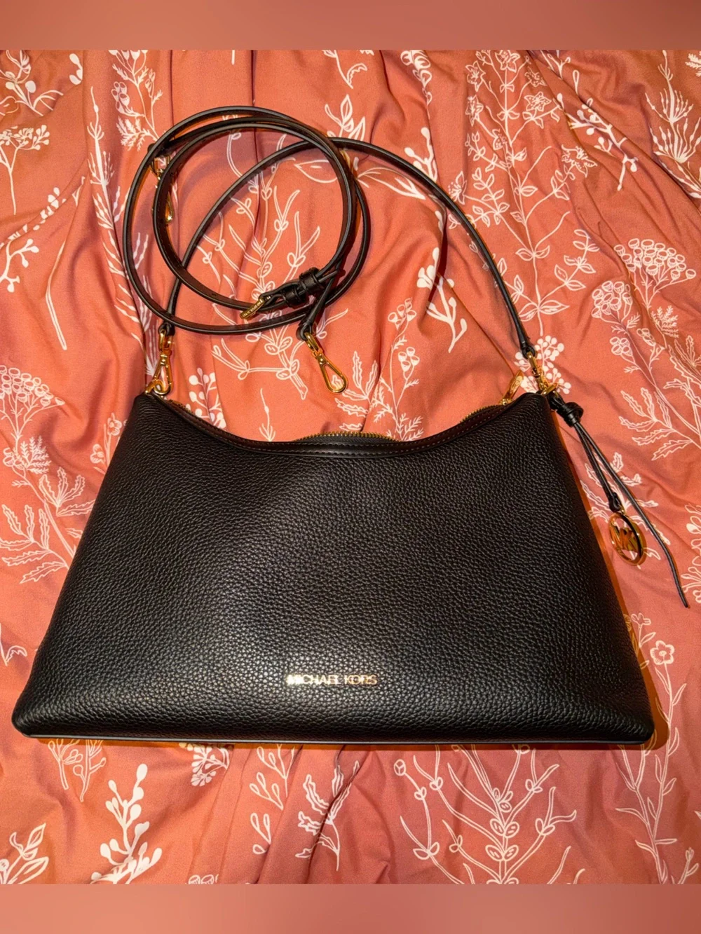 Michael Kors Sammy Medium Pebbled Leather Convertible Shoulder Bag